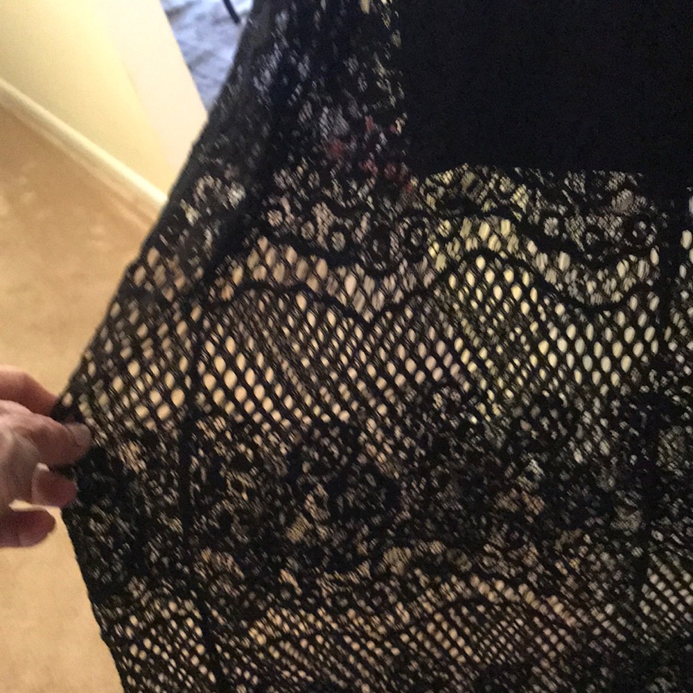 Altar'd State Maxi Dress,Black lace Large - Picture 5 of 14